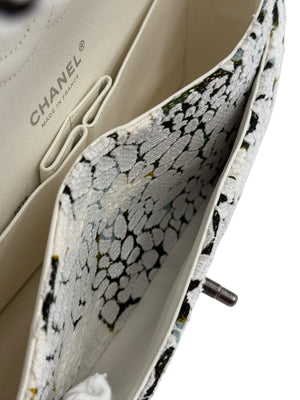 Chanel Double Flap Limited Edition Floral Tweed