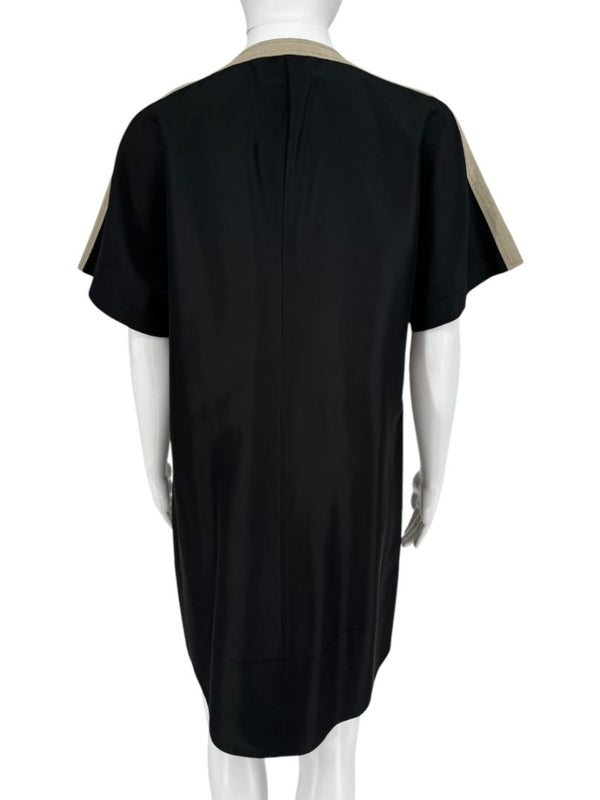 Balenciaga Paris Two-Tone Cinched Waist Shift Dress – Size 10