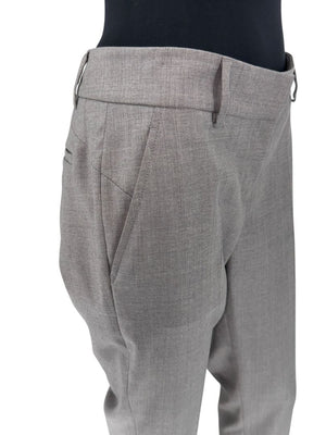 Brunello Cucinelli Grey Virgin Wool Trousers - Size IT44
