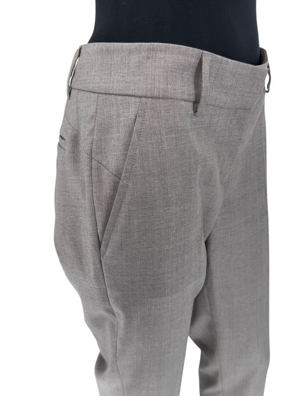 Brunello Cucinelli Grey Virgin Wool Trousers - Size IT44