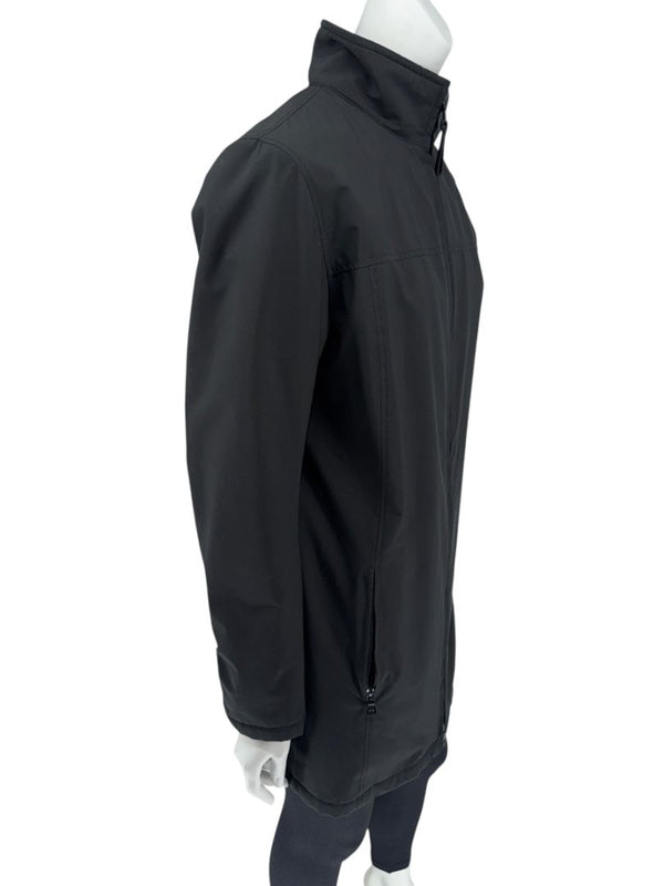 Prada Black Nylon Longline Technical Jacket – Size IT 44 (US 8)