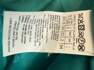 Max Mara “Adenia” Turquoise Double-Breasted Coat – Sfilata Collection – Size 0