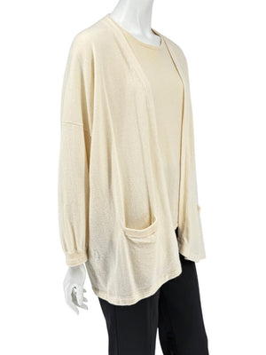 Shamask Ivory Cashmere Twin Set – Size 1