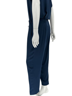 Loro Piana Blue Silk-Blend Lounge Set – Size 46