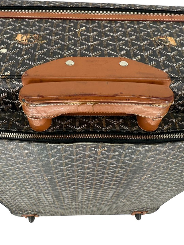 Goyard Goyardine Canvas Large Rolling Suitcase – 25.6" x 19.7" x 9.8"