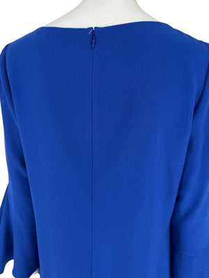 Elie Tahari Cobalt Blue Bell-Sleeve Shift Dress – Size 10