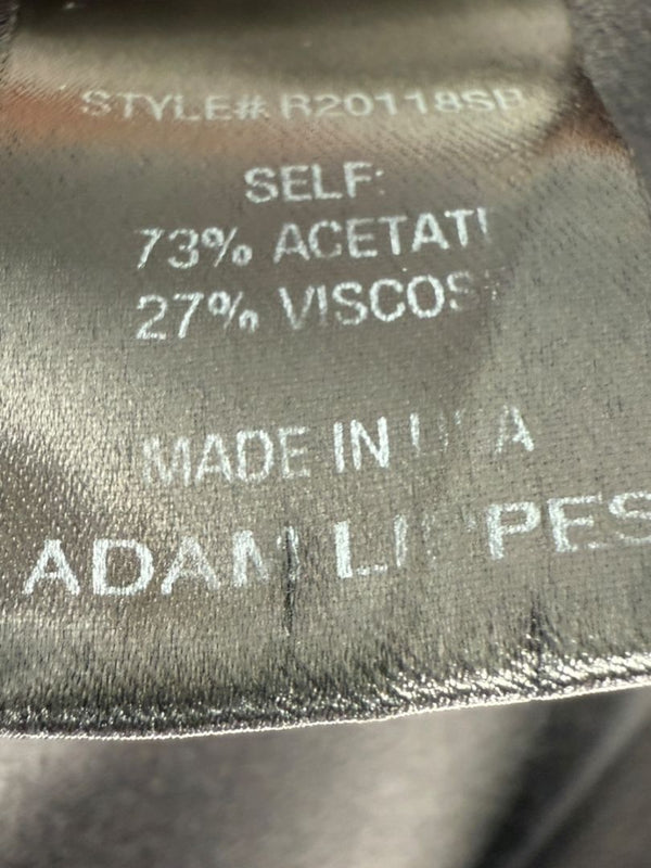 Adam Lippes Black Sleeveless Draped Collar Top – Size 12