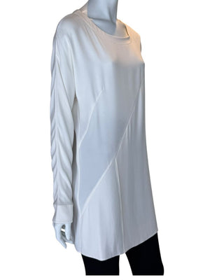 Akris Ivory Mulberry Silk Tunic Top – Size 8