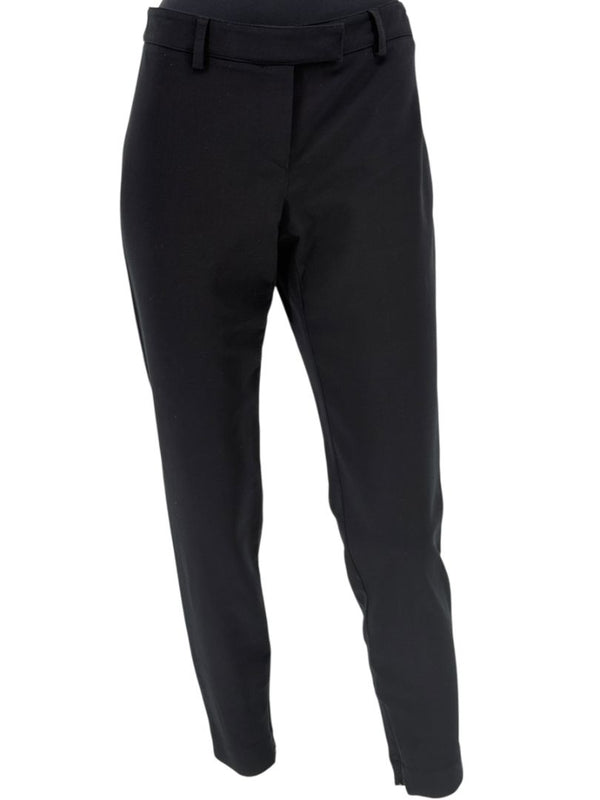 Alexander McQueen Black Wool-Cotton Blend Slim Pants with Ankle Zips – Size IT 46 (US 10)