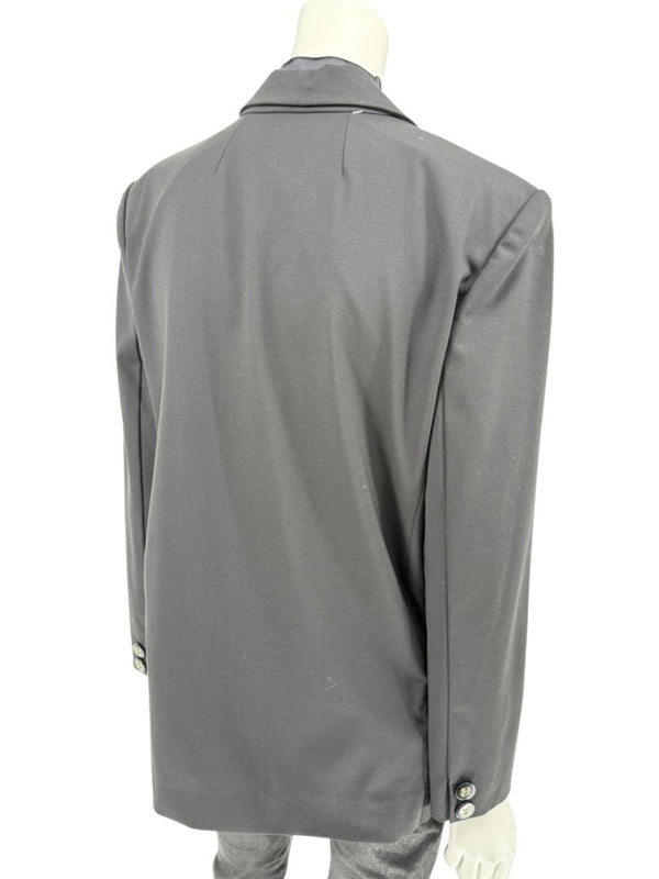 Pamella Roland Black Blazer Jacket Women’s Large – Classic 2 Button Wool Blend Career Workwear