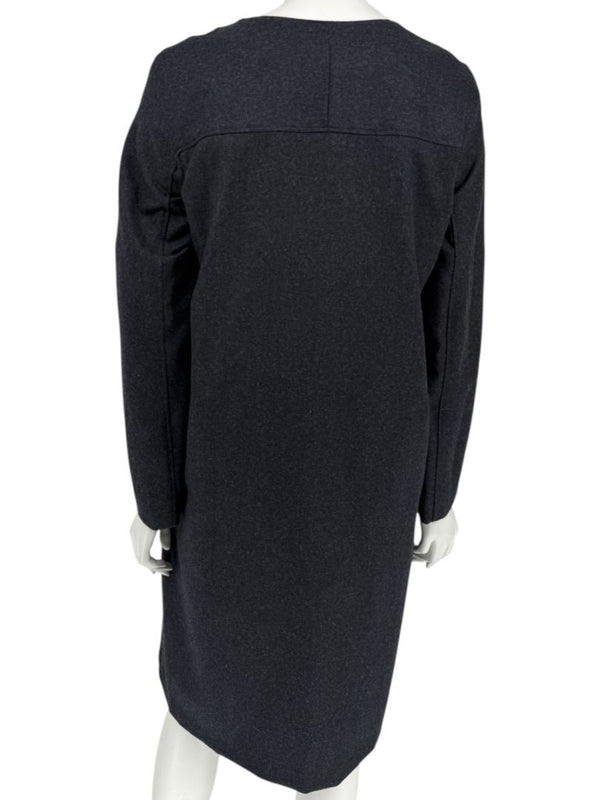 Pamella Roland Charcoal Grey 2-Piece Dress/Jacket Set – Large