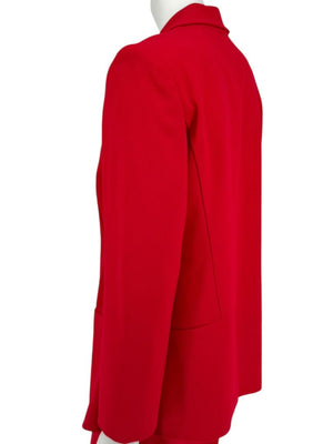 Pamella Roland Red Open Front Blazer & Trouser Set – Large