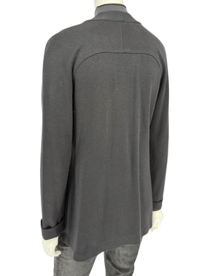 Lida Baday Black Wool Knit Cardigan - Size 12