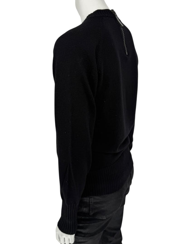 Burberry London Black Wool Logo Sweater – Size L
