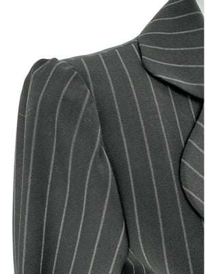 Armani Collezioni Charcoal Pinstripe 3-Piece Suit – Size 12