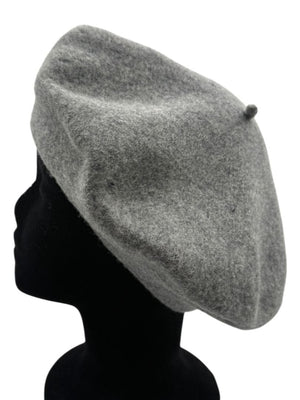 Borsalino Barbisio De Luxe 100% Wool Gray Beret