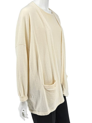 Shamask Ivory Cashmere Twin Set – Size 1