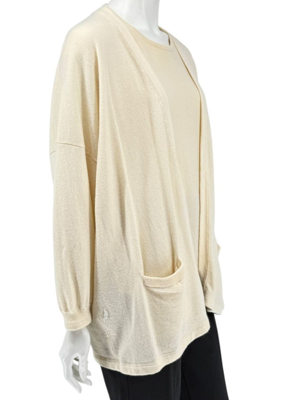 Shamask Ivory Cashmere Twin Set – Size 1