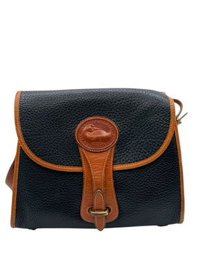 Dooney & Bourke Blue All Weather Leather Crossbody Bag W/ Matching Wallet, Keychain & Coin purse