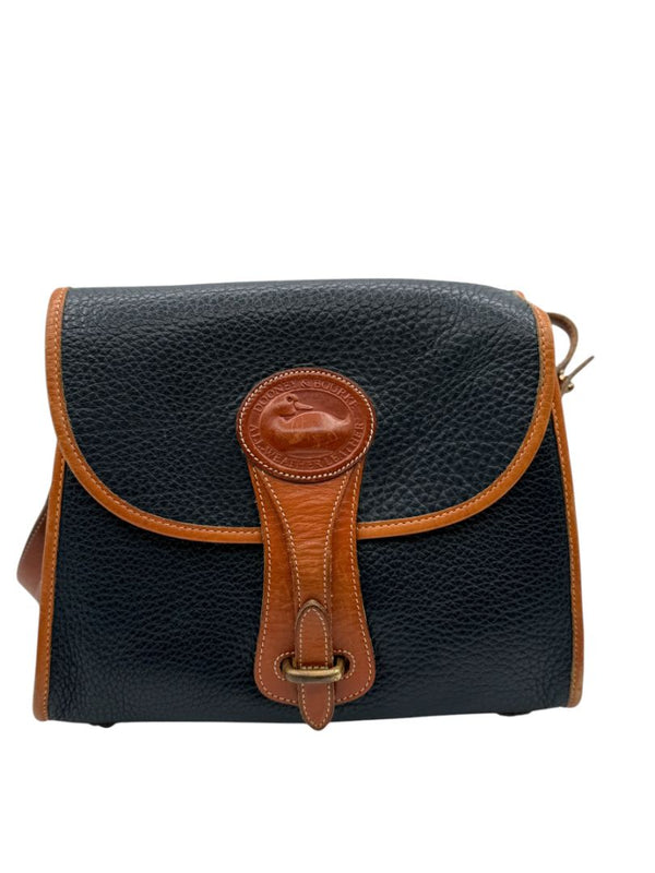 Dooney & Bourke Blue All Weather Leather Crossbody Bag W/ Matching Wallet, Keychain & Coin purse