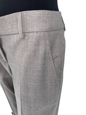 Brunello Cucinelli Grey Virgin Wool Trousers - Size IT44