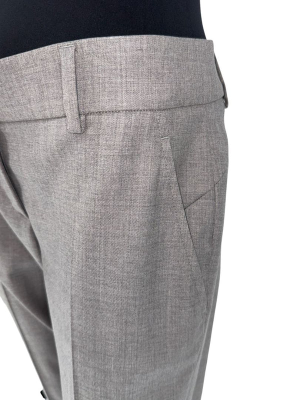 Brunello Cucinelli Grey Virgin Wool Trousers - Size IT44