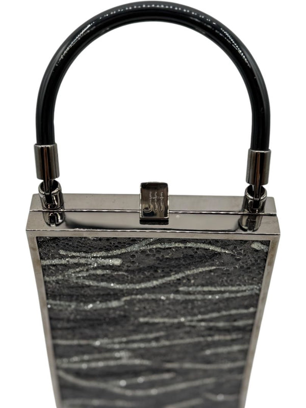 Jill Haber “Sebastian” Beaded Box Clutch – Very Good Pre-Owned Condition – Made-to-Order Luxury