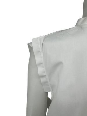 Jil Sander White Sleeveless Cotton Blouse - Size 40 (IT)