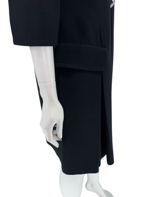 PRADA Black Embellished Collar Dress – Size IT 46
