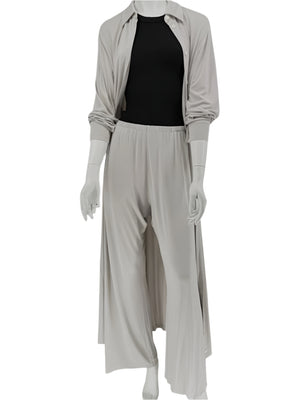 The Row Light Taupe Lounge Set – Size S/M (Top Small, Pants Medium)