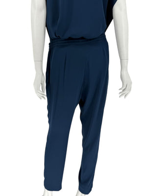 Loro Piana Blue Silk-Blend Lounge Set – Size 46