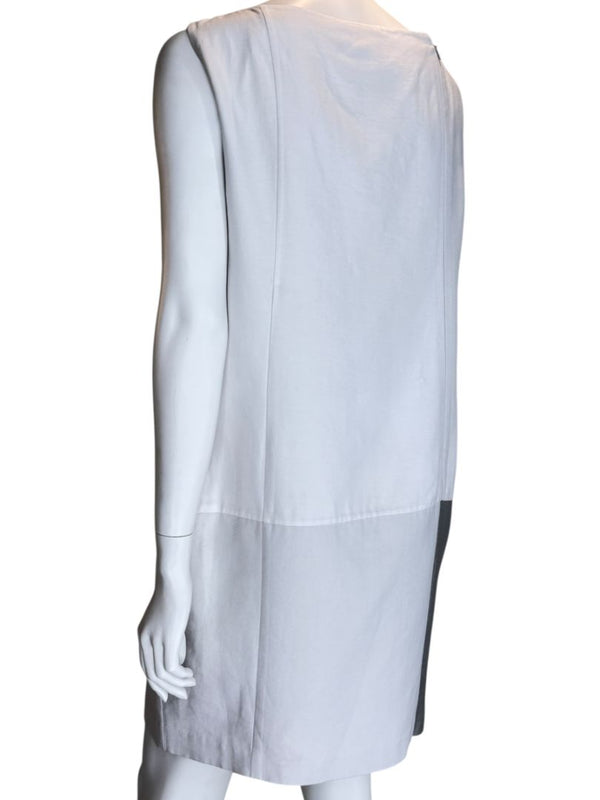 Akris Two-Tone Sleeveless Shift Dress – Size US 10