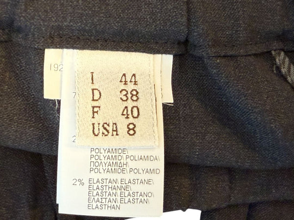 Brunello Cucinelli Charcoal Grey Wool-Blend Pants – Size IT 44 / US 8