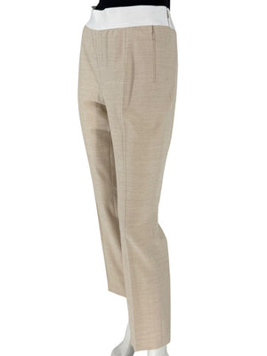 Akris-Bergdorf Goodman Beige Wool Blend Cropped Pants – Size IT 42