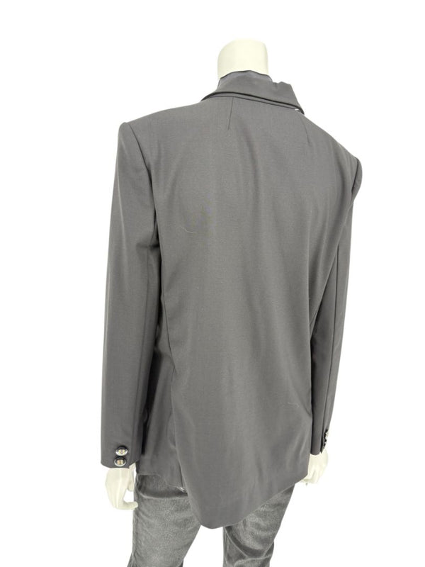 Pamella Roland Black Blazer Jacket Women’s Large – Classic 2 Button Wool Blend Career Workwear