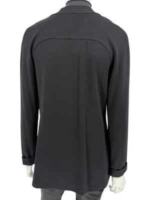 Lida Baday Black Wool Knit Cardigan - Size 12
