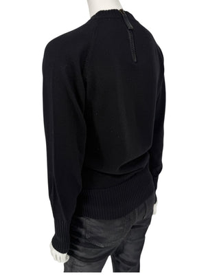 Burberry London Black Wool Logo Sweater – Size L