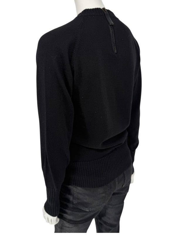 Burberry London Black Wool Logo Sweater – Size L