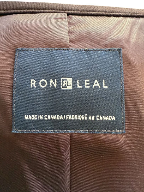 Ron Leal Aubergine Wool-Blend Two-Piece Set – Size 12