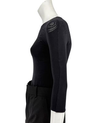 Wolford “Karlie” Black String Bodysuit – Size XS