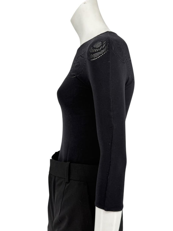Wolford “Karlie” Black String Bodysuit – Size XS