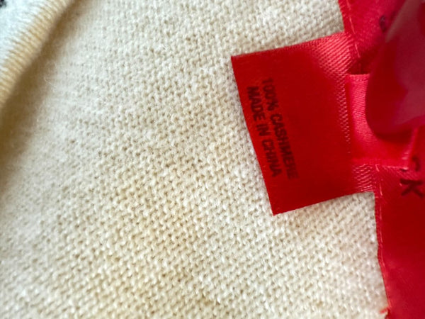 Shamask Ivory Cashmere Twin Set – Size 1