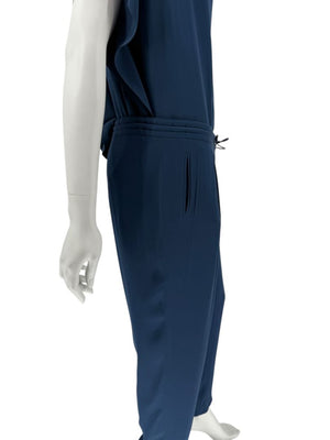 Loro Piana Blue Silk-Blend Lounge Set – Size 46