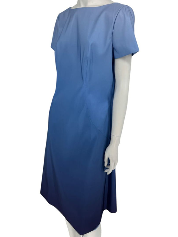 Pamella Roland Blue Ombré Cocktail Dress – Large