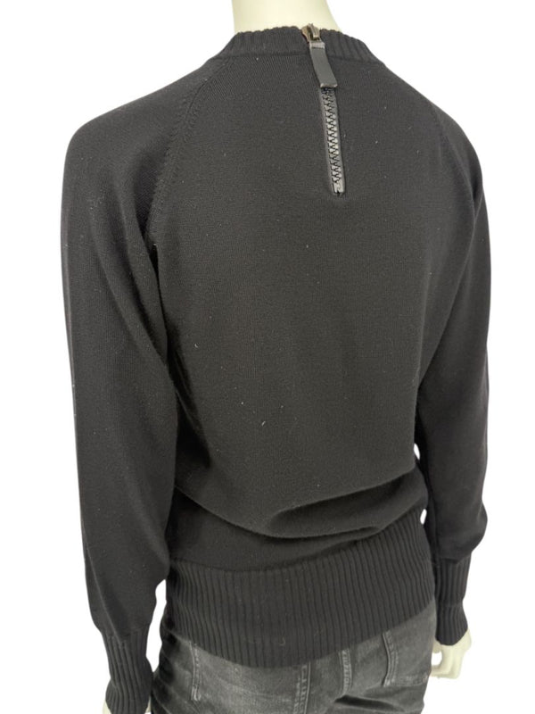 Burberry London Black Wool Logo Sweater – Size L