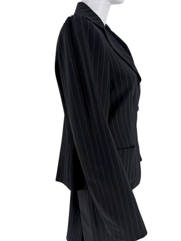 Armani Collezioni Charcoal Pinstripe 3-Piece Suit – Size 12
