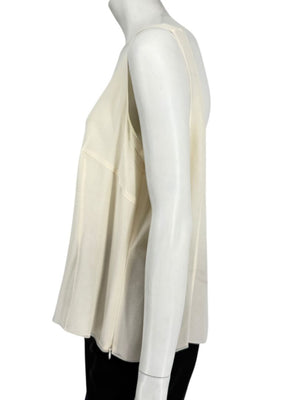 Akris Ivory Tank Camisole & Mesh Jacket Twin Set – Size US 16 (F 48 / D 46)