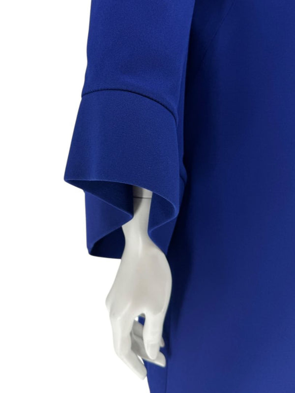 Pamella Roland Cobalt Blue Structured Shift Dress – Large