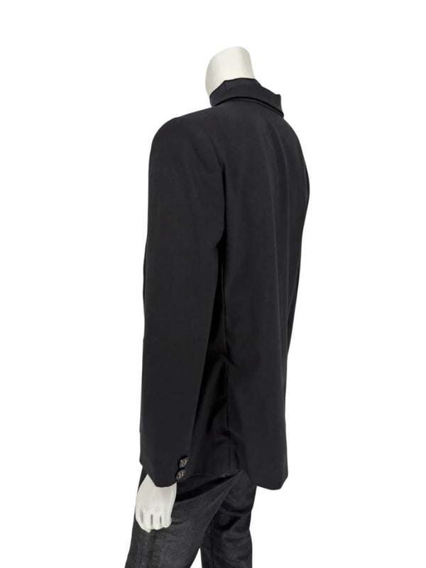 Pamella Roland Black Blazer Jacket Women’s Large – Classic 2 Button Wool Blend Career Workwear