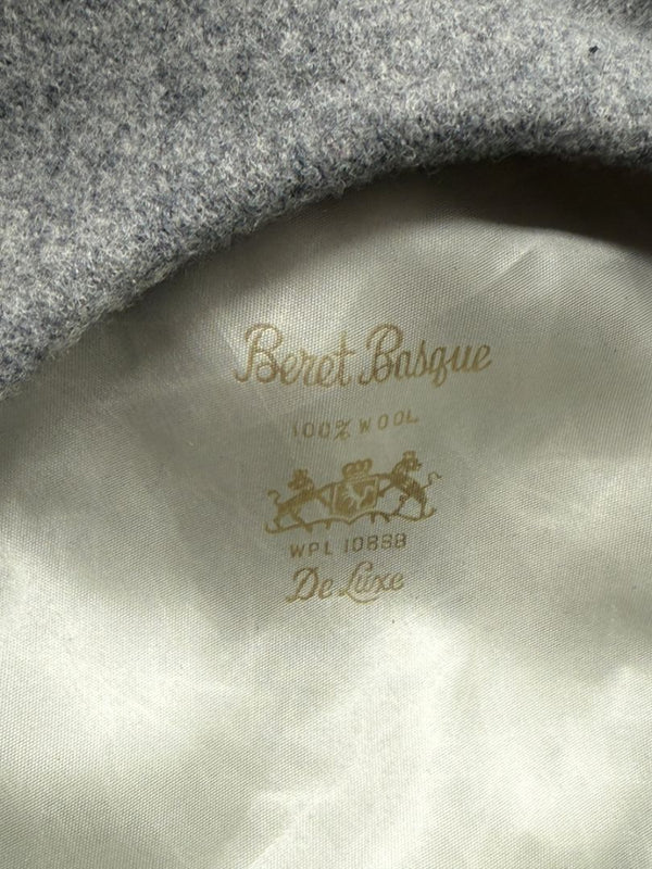 Borsalino Barbisio De Luxe 100% Wool Gray Beret